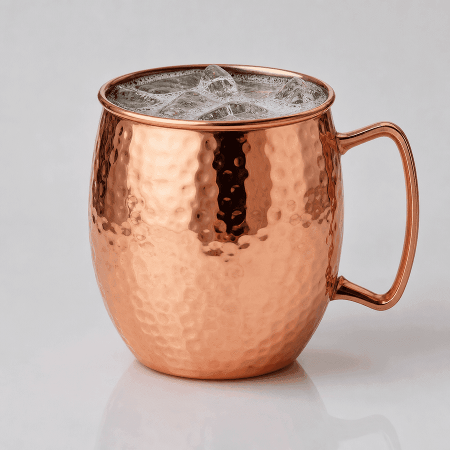 Ginger Lime Highball in a Copper mug