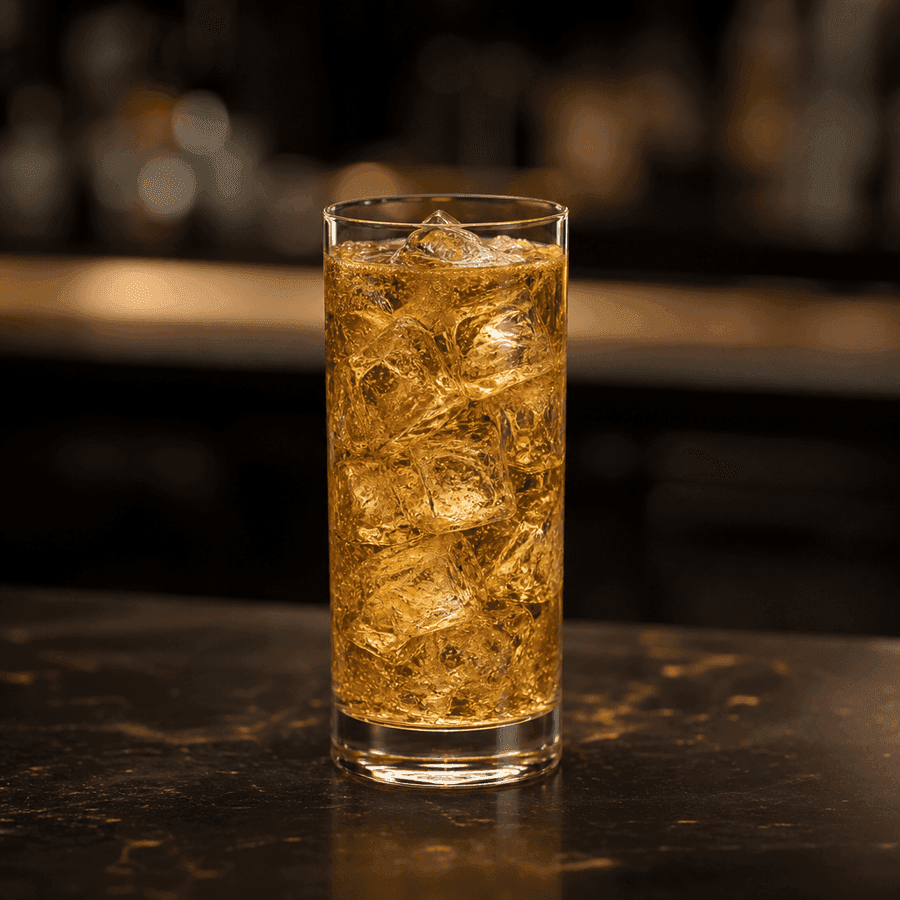 Chai-Spiced Honey Cooler in a Collins
