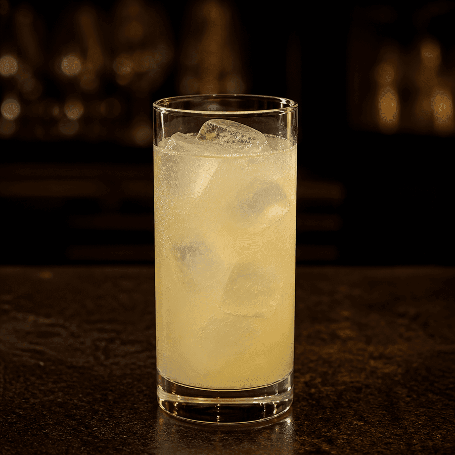 Almond Italian Soda in a Highball