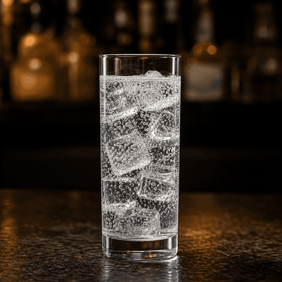 Bitters and Soda in a highball
