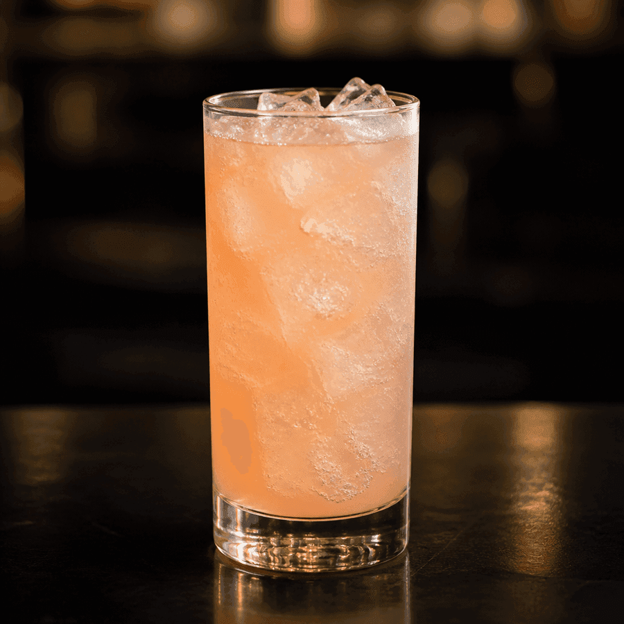 Ginger Peach Cooler in a Collins