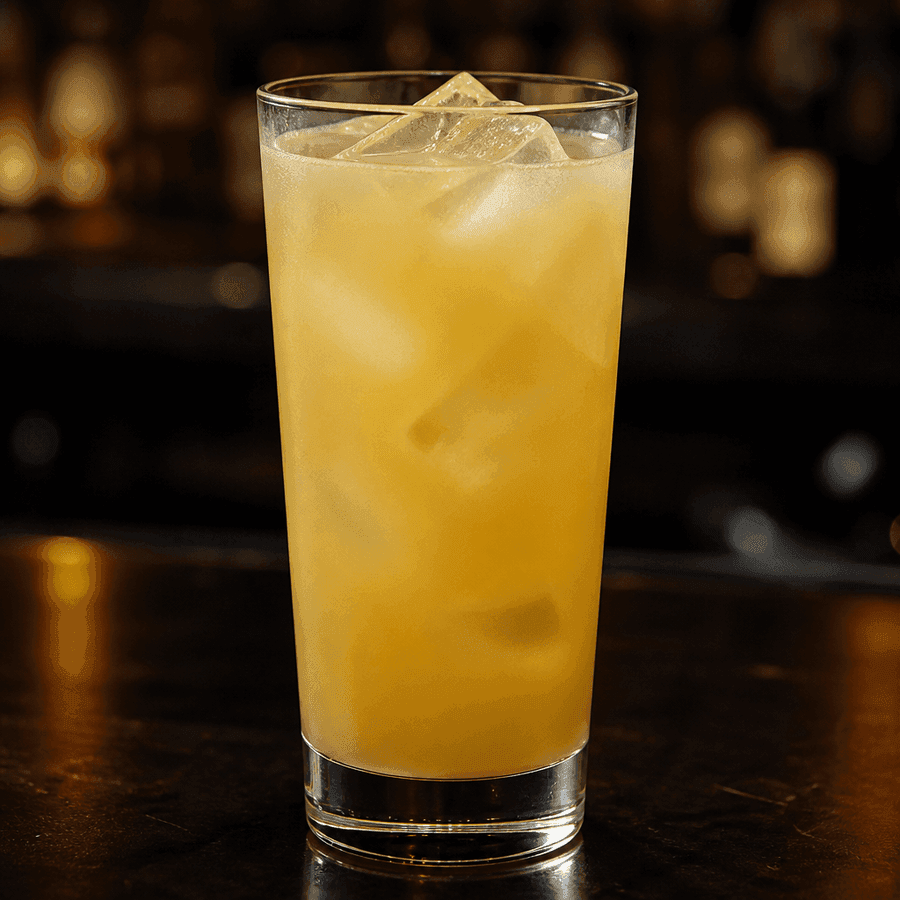 Coconut Pineapple Cooler in a Highball
