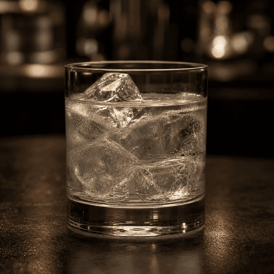 White Negroni in a rocks