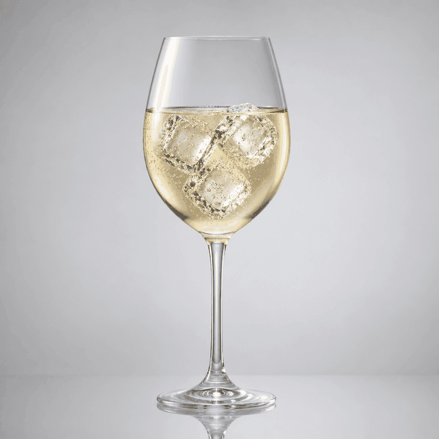 Elderflower Lemon Spritz in a Wine glass