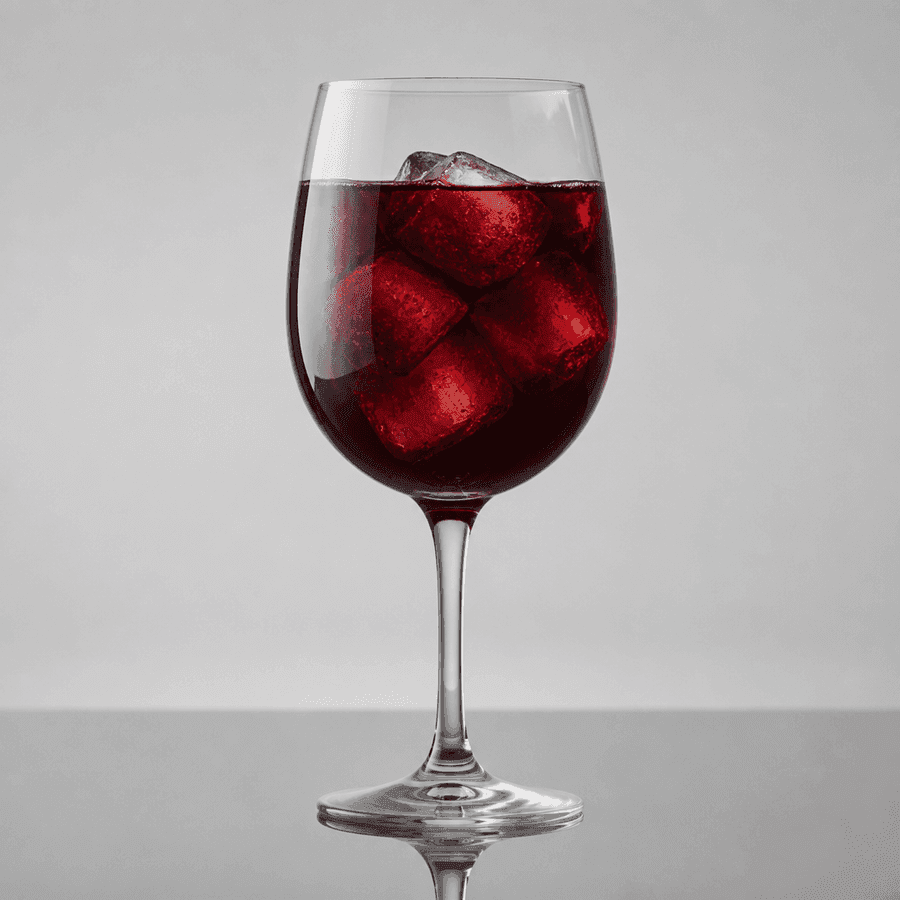 Apple Liqueur Spritz in a Wine glass